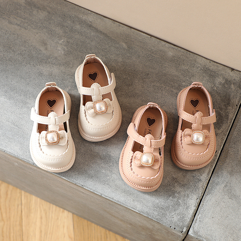 Lente Zomer Baby Meisje Schoenen Mode Parel Kids Prinses Schoenen Zachte Bodem Comfortabele Meisjes Sandalen Babyschoenen SXJ041