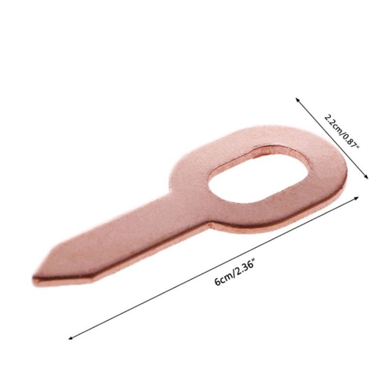 Juego de herramientas de reparación de abolladuras, Kit de anillos de carrocería de coche, elevador sin pintura, Oval, 50 unids/set