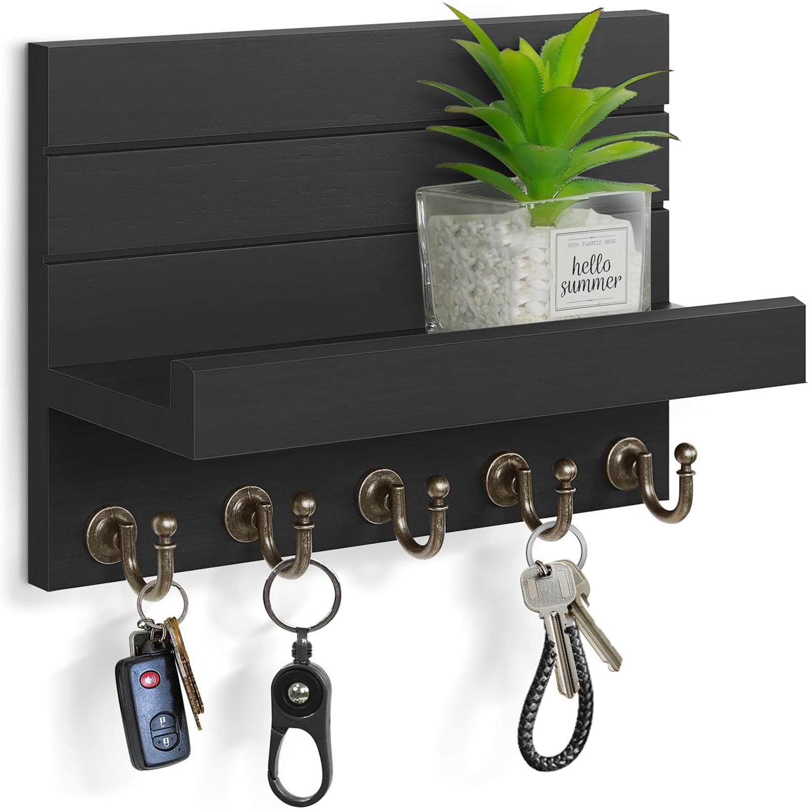 Modern Key Holder Rack Entryway Decor Mail Organiz... – Grandado
