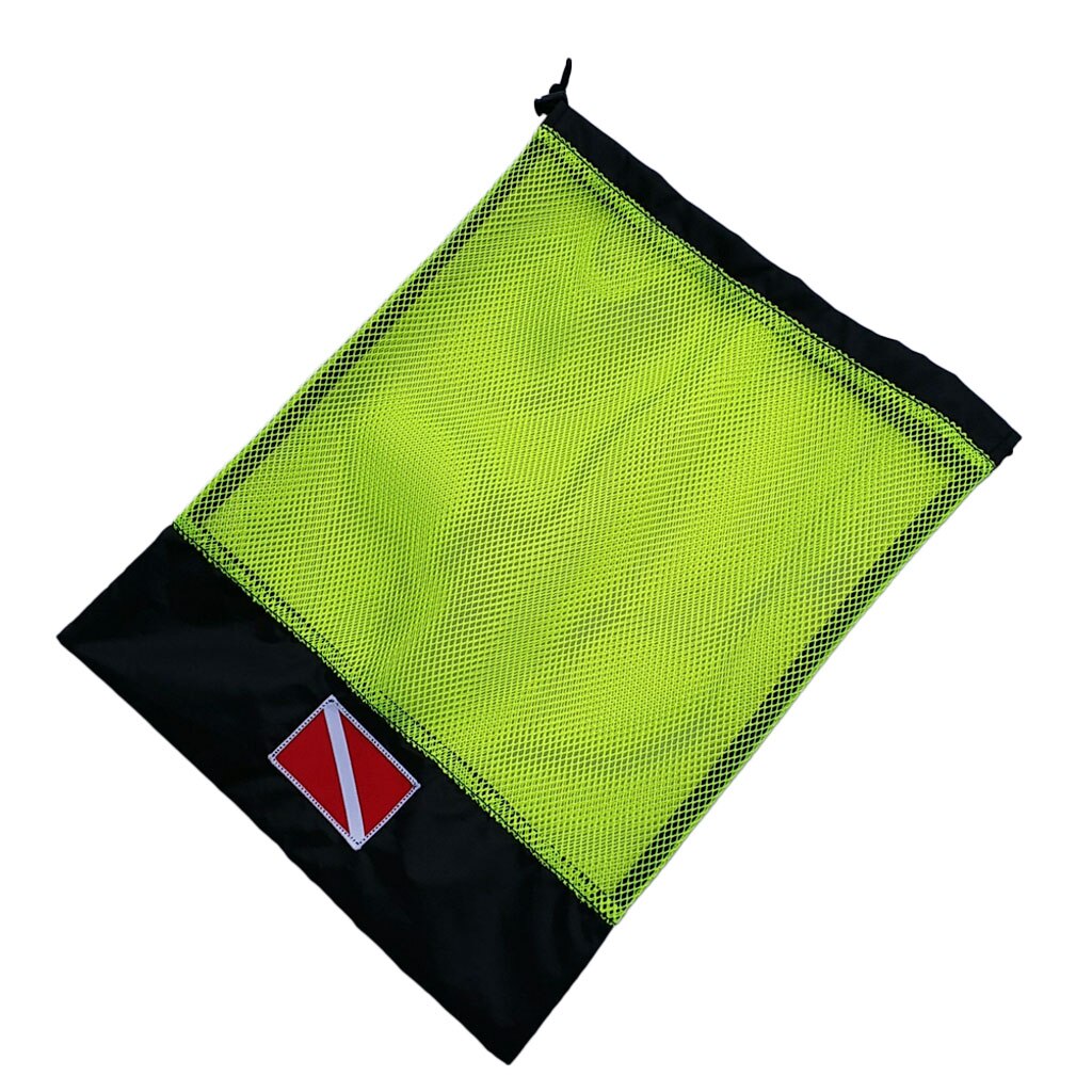 Taske til opbevaring af løbebånd til dykning snorkling svømningsmaske regulator smb udstyr tilbehør: Gul