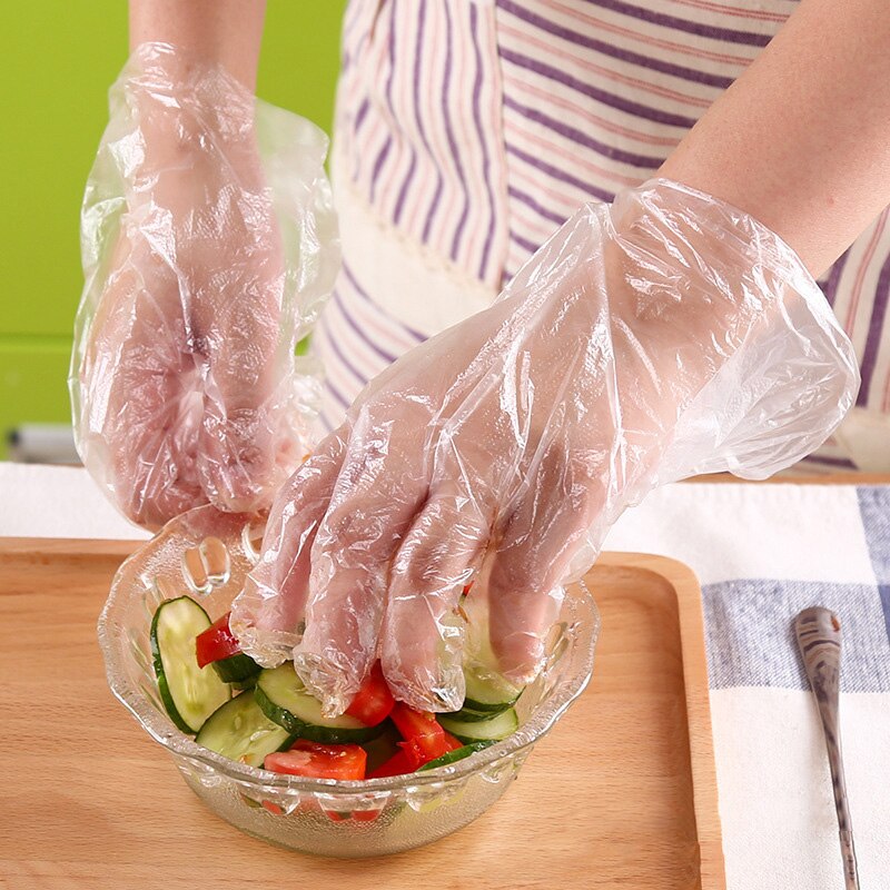 100/200 stuks wegwerphandschoenen voor veiligheid, bescherming, thuis, keuken, koken, schoonmaken -30