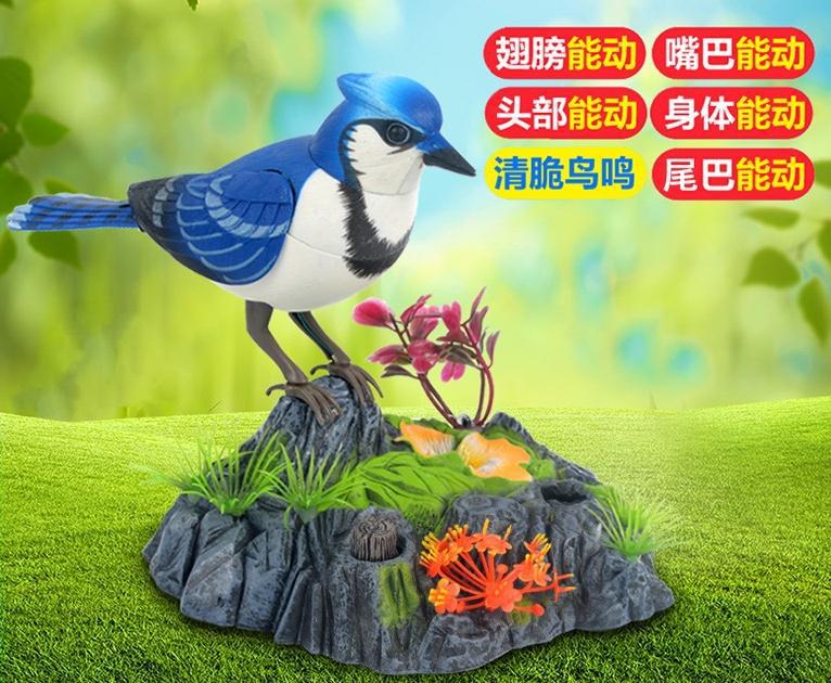 Chirping Dancing Bird with Motion Sensor Activation, Singing Chirping Birds Toy: 510E