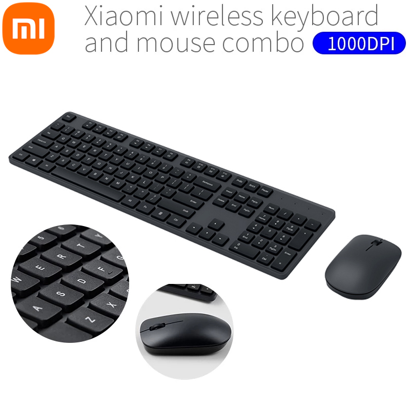 Xiaomi Draadloze Toetsenbord Muis Set 2.4Ghz Draagbare Multimedia Mi Mouse Keyboard Combo Notebook Laptop Voor Computer Office Home