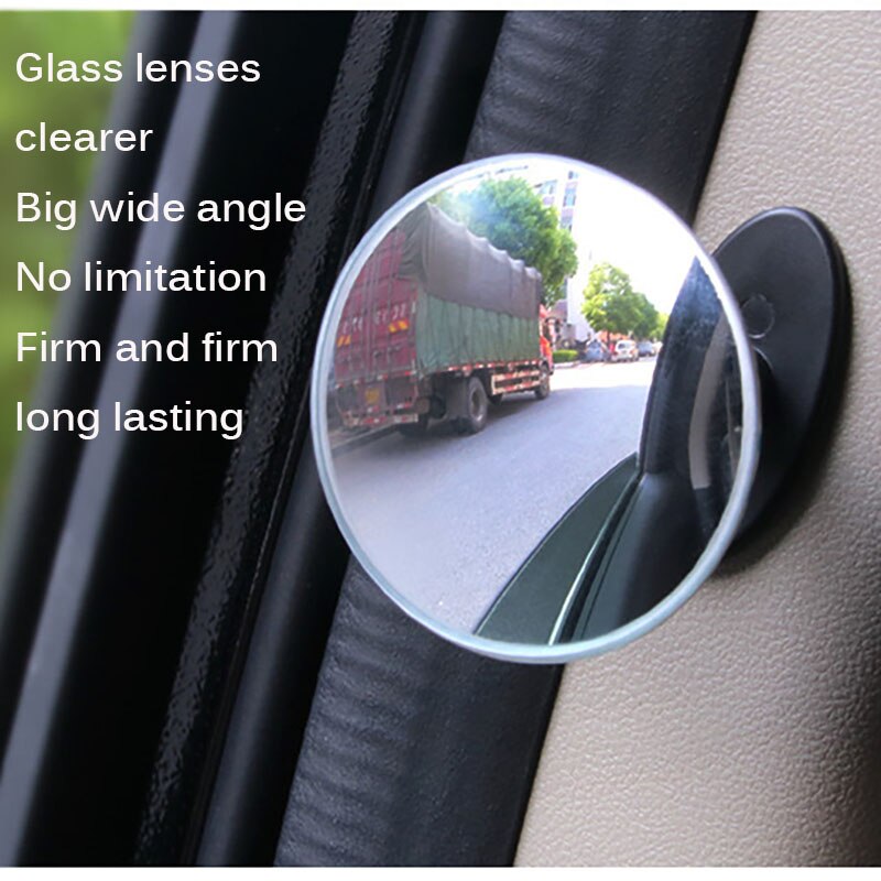 Miroir adhésif pour bébé, grand Angle, rond, rond, à Angle mort, intérieur de la voiture
