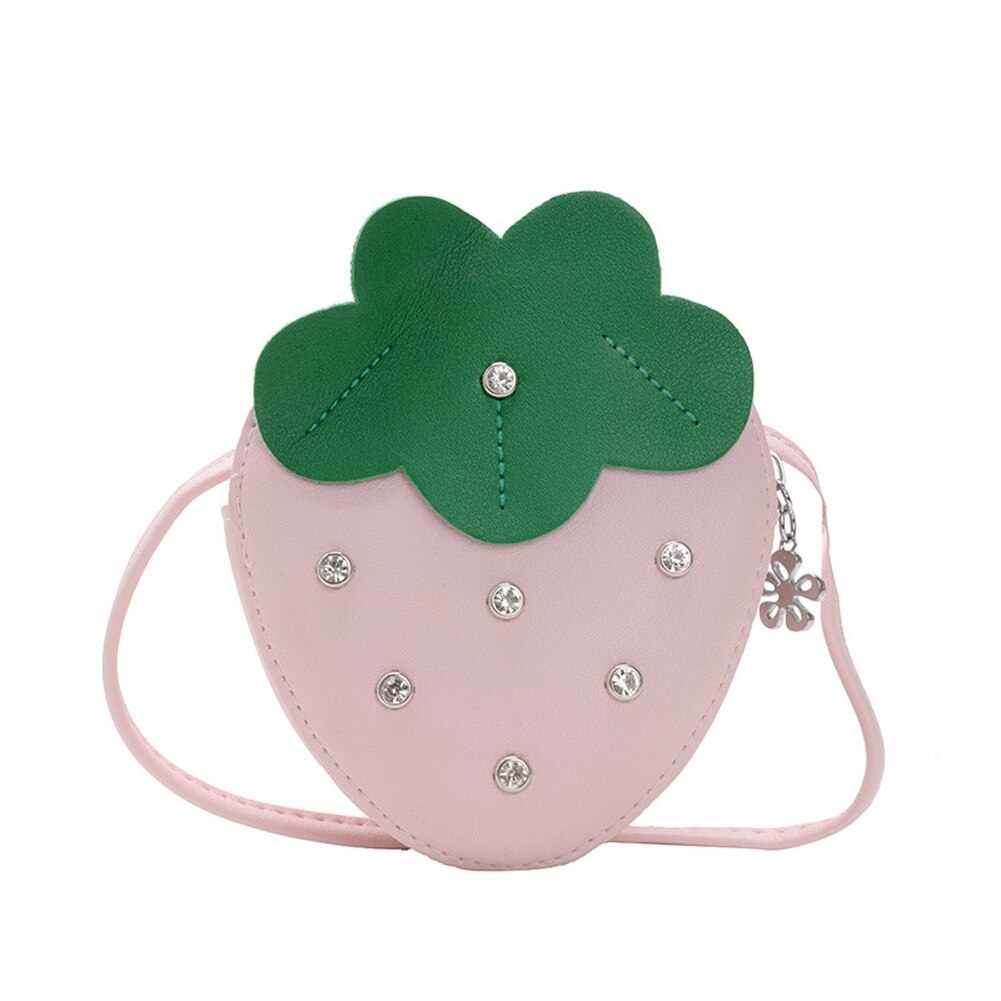 Lovely Little Girls Crossbody Purse Fruit Shaped Shoulder Bag Chic Coin Purse for Daily Use Children Bags Summer