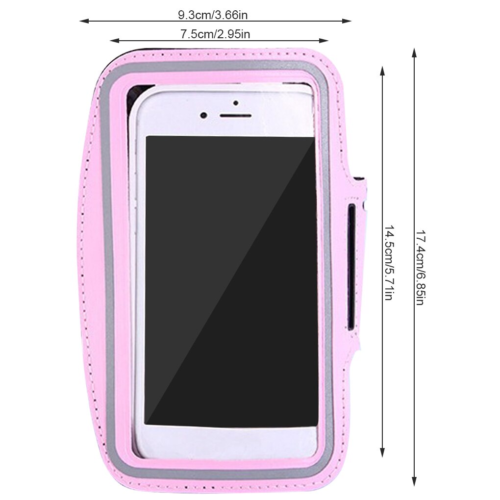 Sport Armband Fall 6,3 inch Telefon Halter Für Frauen Mann auf Hand Smartphone Handtaschen sling Lauf Gym Arm Band Fitness: Pink