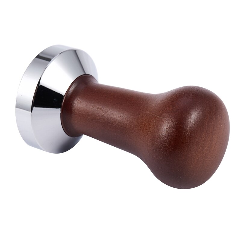 Coffee Tamper Wooden Handle Barista Espresso Machine Grinder 51mm for Coffee and Espresso Powder Hammer