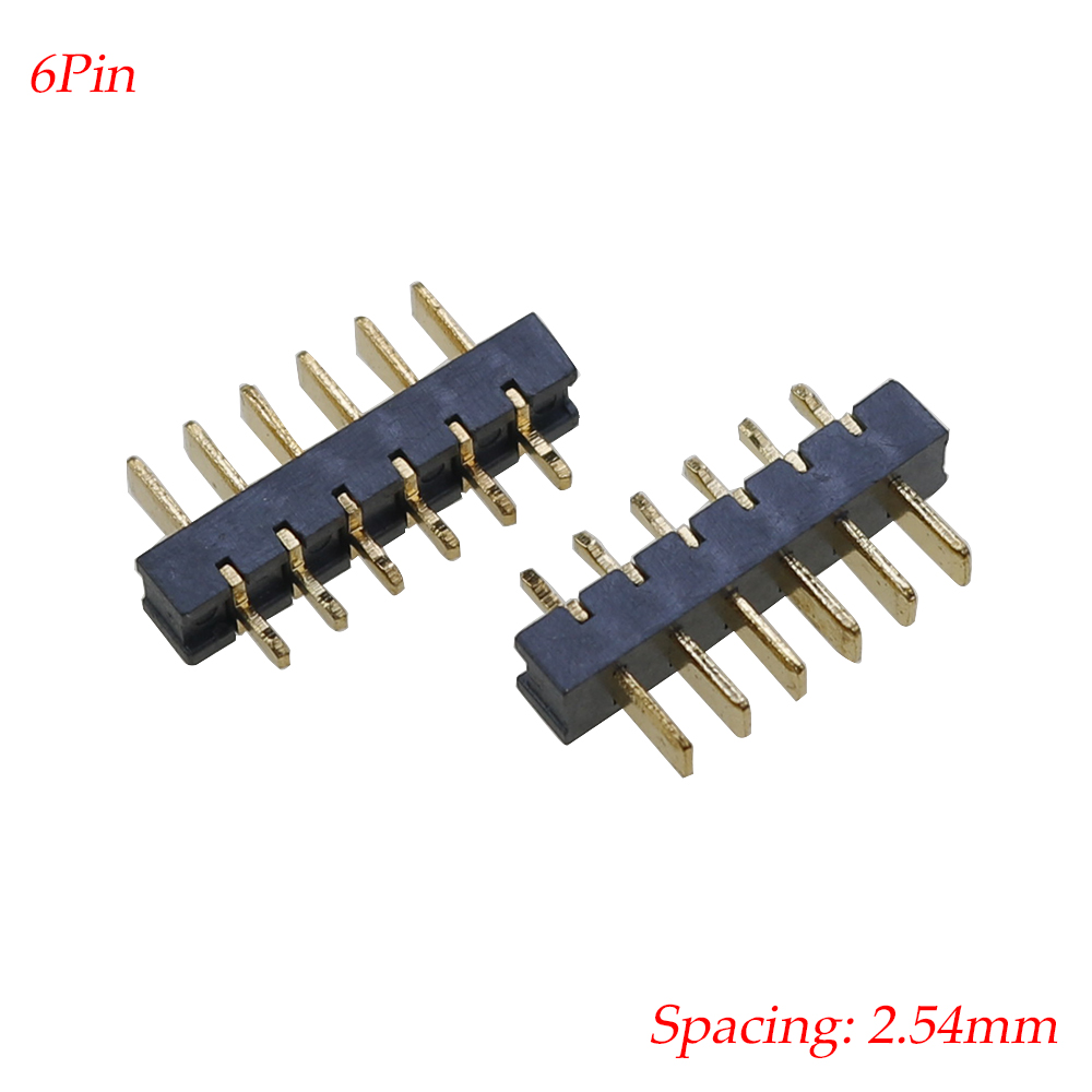 1PCS 4/5/6/7/8/9/10Pin Laptop Battery Connector Pitch 2.0mm Holder Clip Slot Contact Male and Female plug: Silver