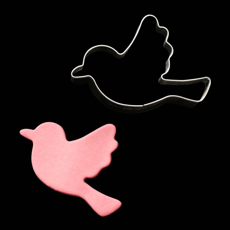 Mac 7.3*4.5*1 cm Forme D'oiseau Gâteau Cookie Biscuit Cuisson Moules Fondant Chocolat Cutter décoration Moule