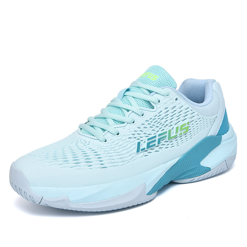 Chaussures de Badminton respirantes pour hommes et femmes, baskets de Tennis à lacets, antidérapantes, chaussures d'entraînement athlétique, de volley-ball: jaune clair / 42
