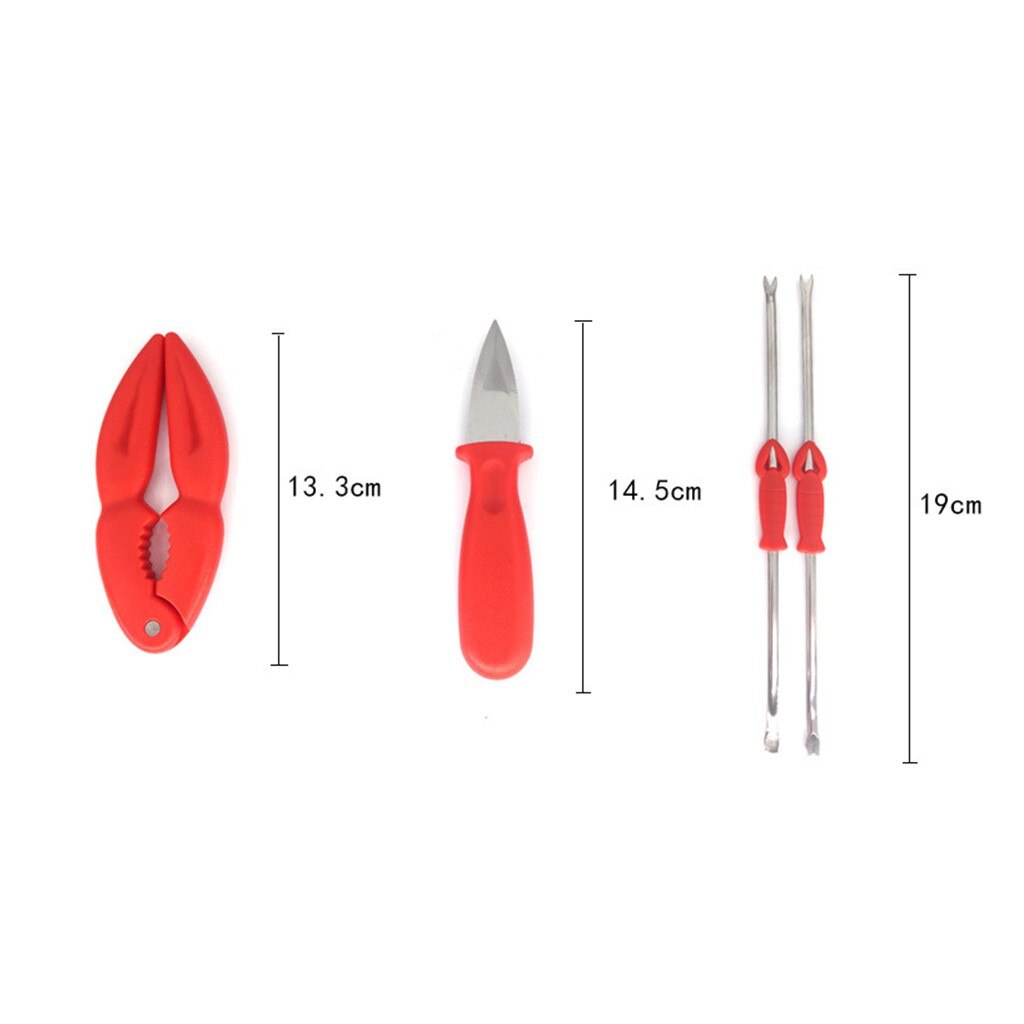 25#Crab Eating Tool Plastic Crab Claws Crab Fork Tool Multifunctional Crab Claws Kitchen Seafood Walnut Eating Tools Nutcracker