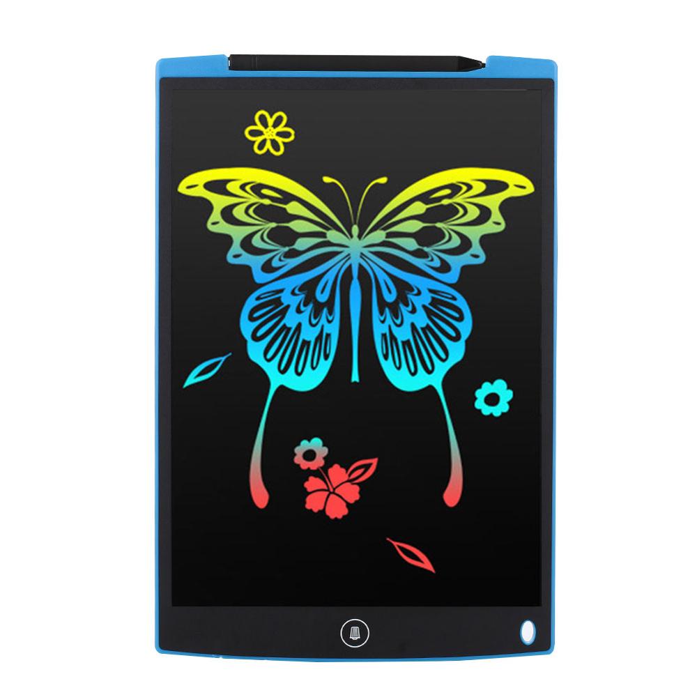 12 inch Smart LCD Writing Tablet Digital Drawing Electronic Handwriting Pad Message Graphics Board Kids Writing Board: Blue