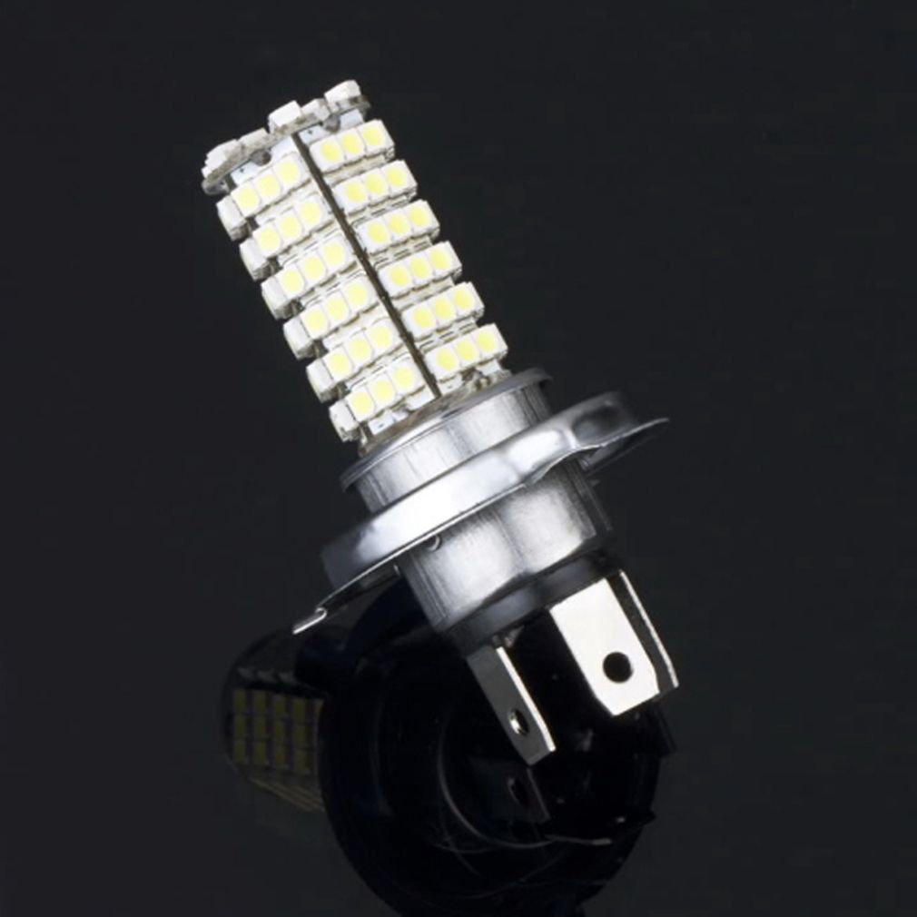 H4 Led Koplamp 3528 120 Smd Lamp 6500K Witte Auto Styling Fog Gloeilamp Parking