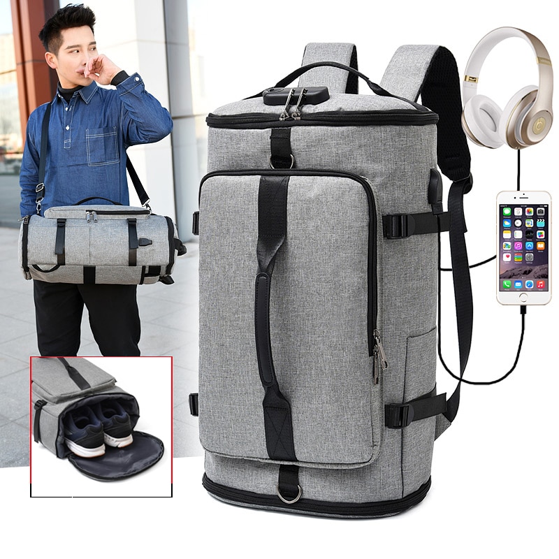 Sac à dos multifonction étanche pour voyage d'affaires, pour hommes et adolescents, grande capacité pour ordinateur portable 15.6,