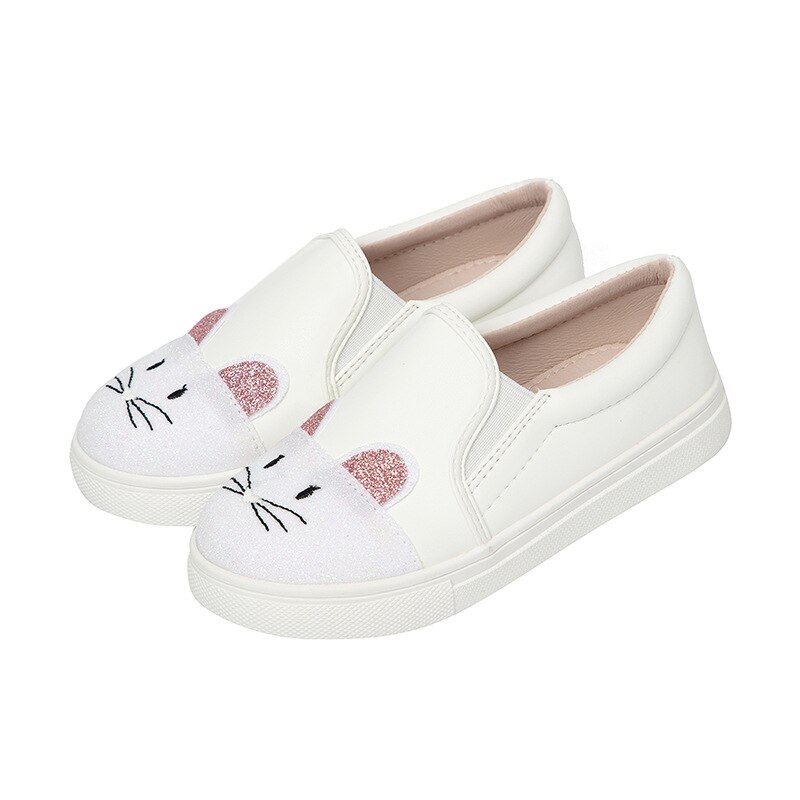 Children Loafers Student White Breathable Spring Autumn Flats Girls Leather Shoes Baby Princess Kids 04