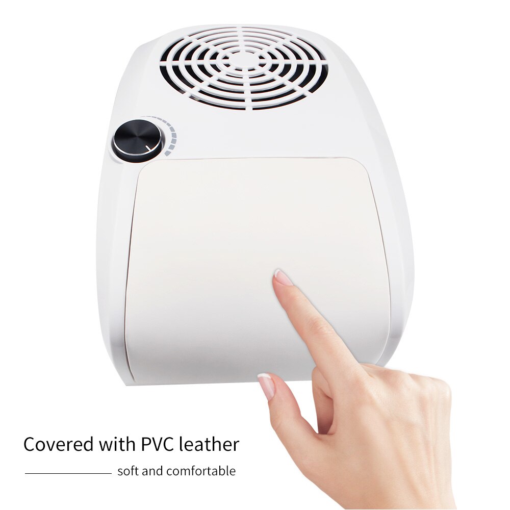 60W Krachtige Nail Stofafzuiging Collector Stofzuiger Professionele Manicure Machine Met Stofzak Nail Art Salon Apparatuur