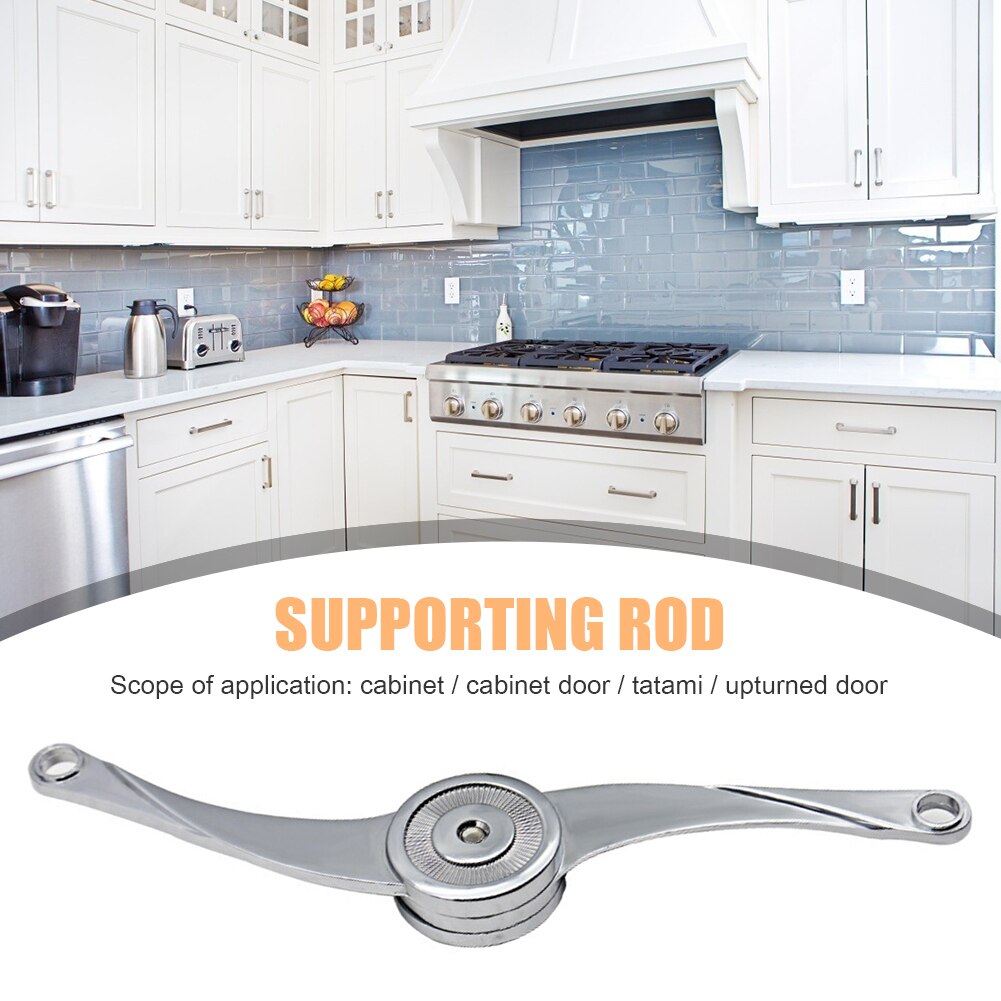 Multi-functional Cupboard Door Support Rod Zinc Alloy Adjustable Cabinet Door Lift Up Stop Stays Hinge Furniture Hardware
