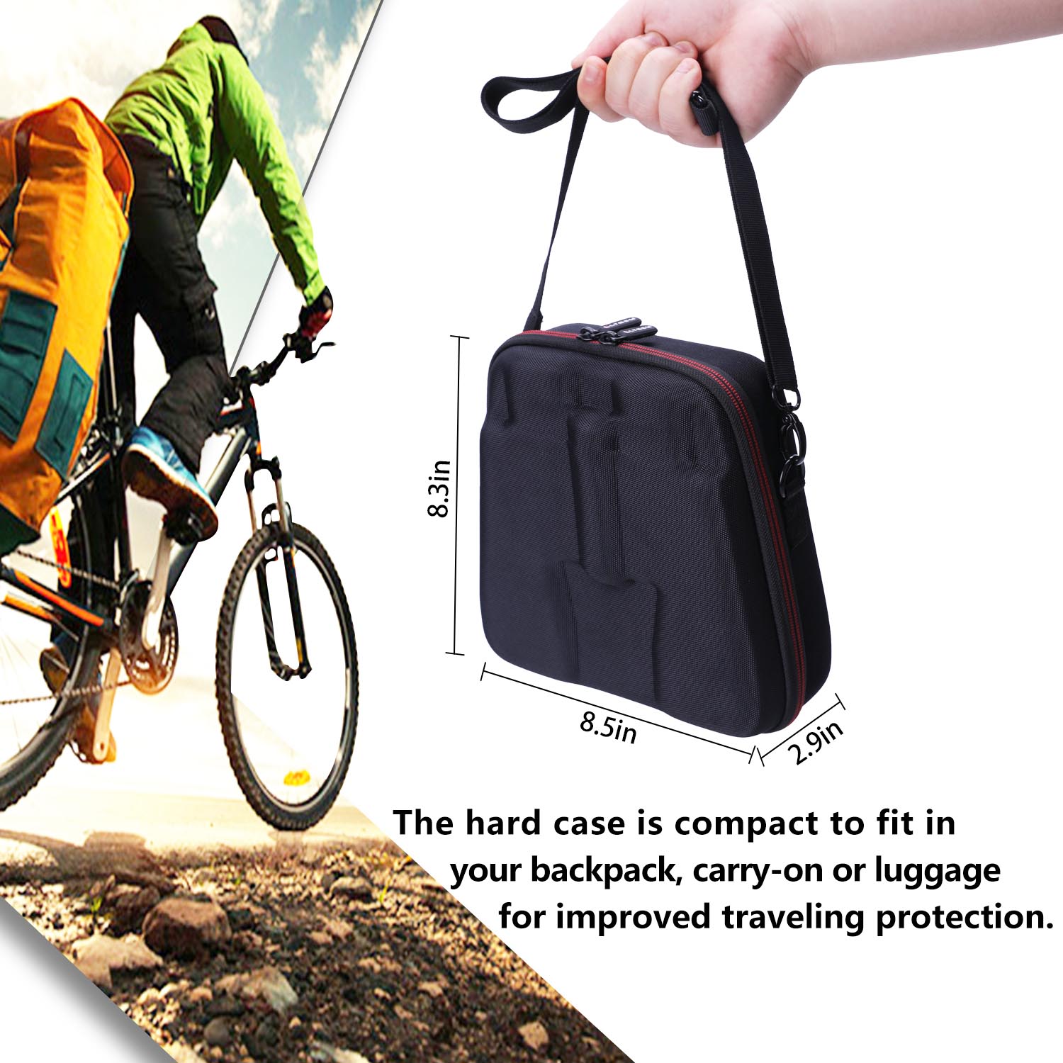 Twardy futerał EVA do lornetki TQYUIT lub FONSAWA 20x50, BAK4 Prism FMC Lens Binoculars Ochronna torba do przechowywania (tylko etui!)