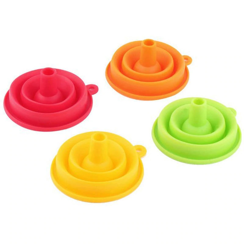 Trechters Food Grade Siliconen Vouwen Telescopische Hoge Temperatuur Weerstand Vloeistof Trechter Keuken Lange Hals Trechters 1Pcs