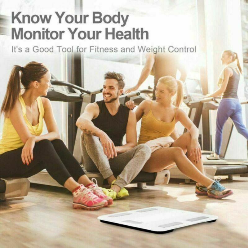 Body Fat Scale Smart Wireless Digital Bathroom Weight Scale Body Composition Analyzer With Smartphone App Bluetooth