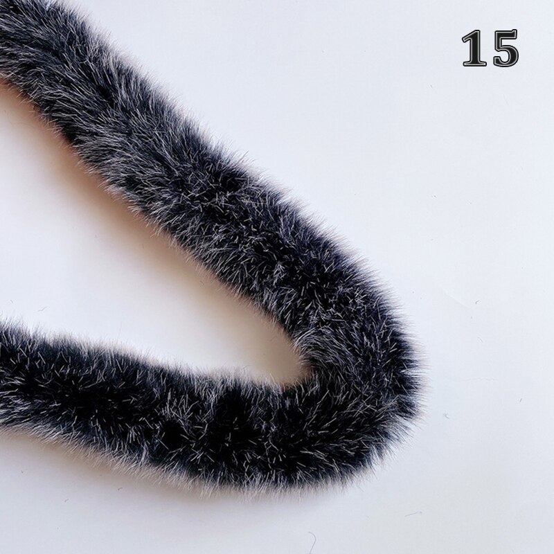 1M 24 Kleuren Wit Faux Vos Bont Pluche Lint Tapes Diy Trui Jas Kledingstuk Kap Hoed Kraag Trimmen materialen Decoratie: 15