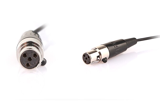 JTS CM-501 micrófono lavalier estéreo compacto, micrófono 4P para enseñanza de escenarios, mini conector (4P Mini XLR)