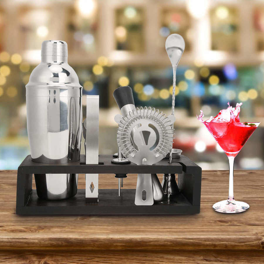 10 Stks/set Cocktail Shakers Mixer Set Rvs Bar Bar Barman Gereedschap Kit Voor Kitchen Bar Gereedschap