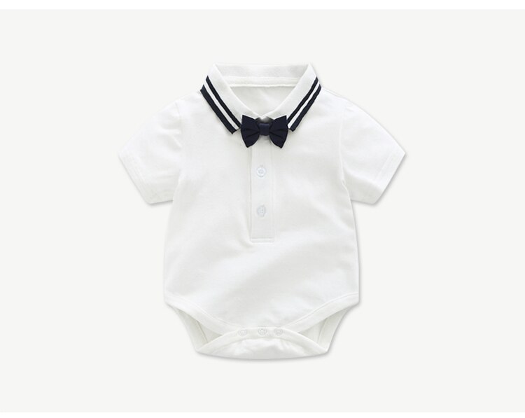 Baby drengetøj seler jakkesæt bomuld drengens babys kortærmede udflugtssæt' s 0-24m gode