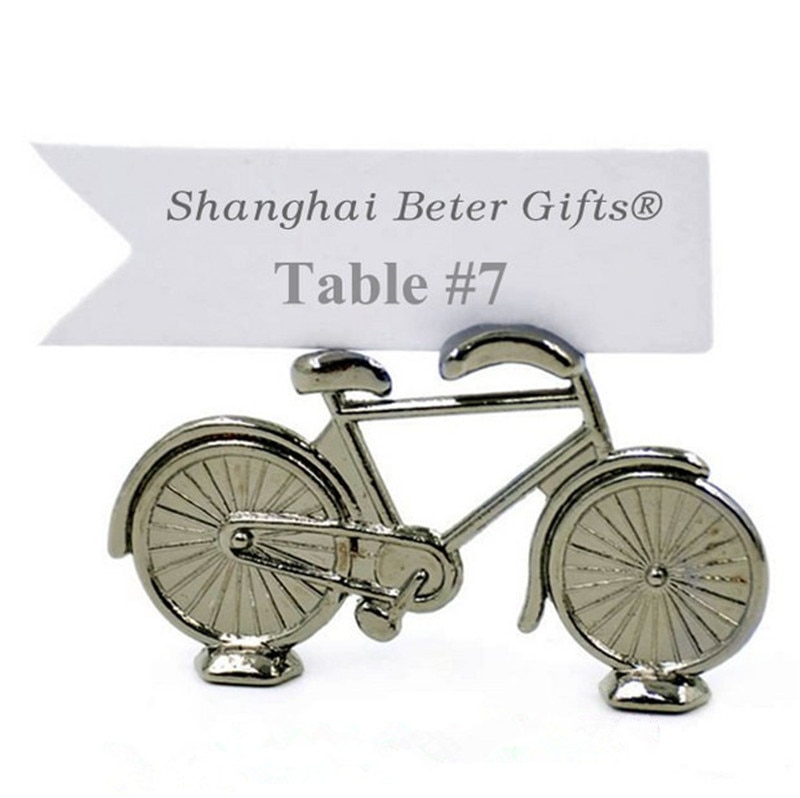 50 stk mini cykel bord kortholder rejse bryllup dekoration bord centerpieces bryllup gæst navneskilt