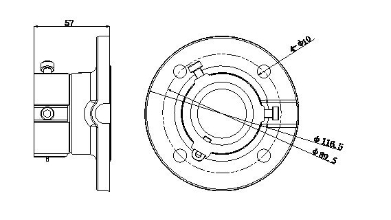 Celling Mounting Bracket DS-1663ZJ for Indoor or Outdoor PTZ Speed Dome IP CCTV Camera like DS-2DF5286-AEL Ect