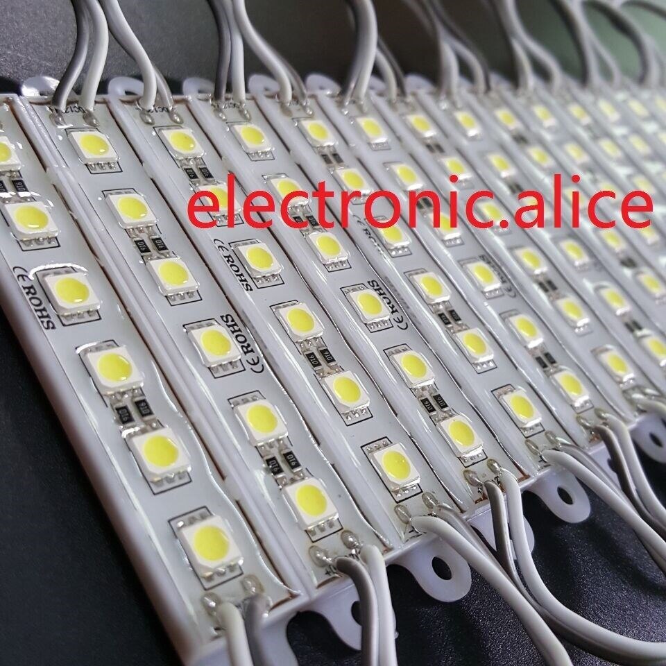 20 Pcs DC12V 6LED Module Smd 5050 Wit Teken DC12V 6LED Module Smd 5050 Wit Teken