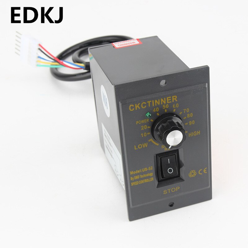 1Pcs Ac 220V Motor Speed Controller 15/25/40/60/90/120/180/200/250/300/400W Controller Vooruit En Achteruit Pinpoint Regulator