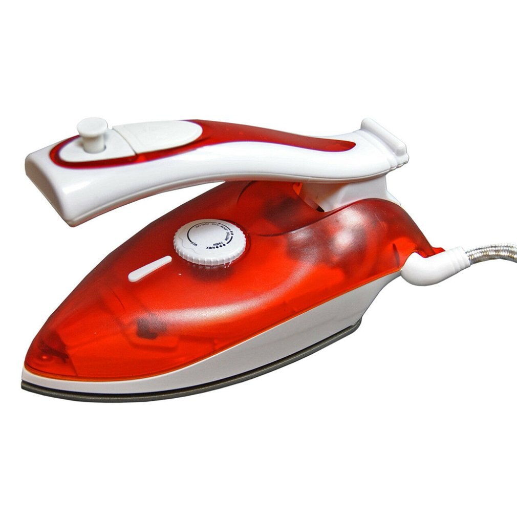 Portable Compact Size Foldable Handle Electric Steam Iron Baseplate Steam Iron Handheld Home Travel Use