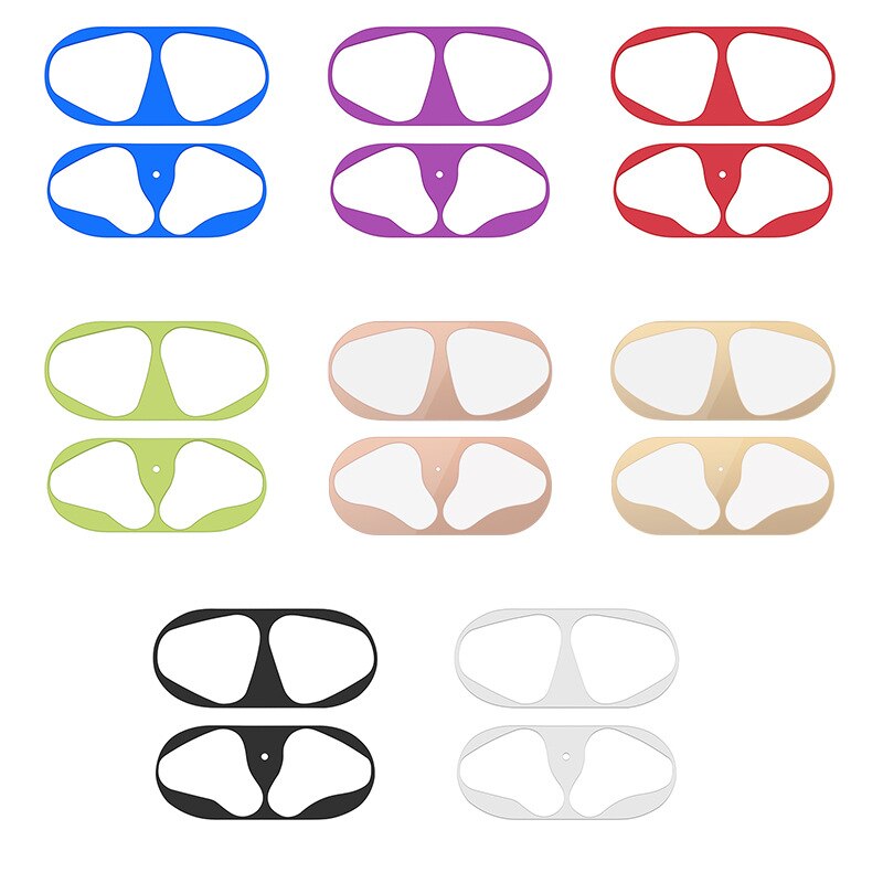 Dust Guard Voor Apple Airpods 1 2 Bluetooth Oortelefoon Metalen Voor Airpods1 Air Pods 2 Draadloze Hoofdtelefoon Opladen Box Stofdicht case