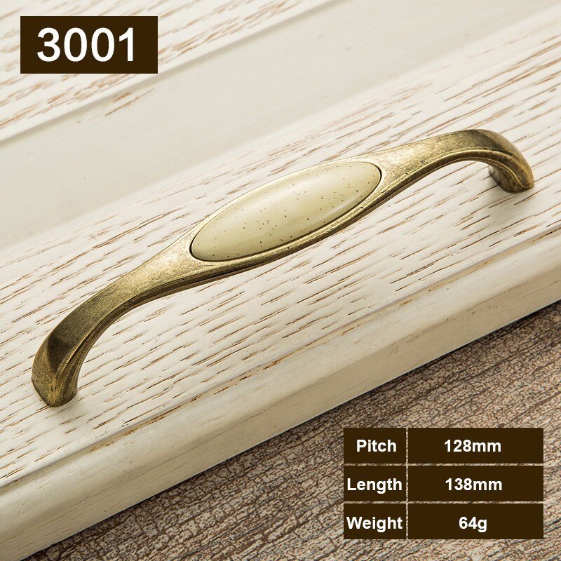 Beige Ceramic Door Handles Antique Furniture Knobs and Handles for Kitchen Cabinet Cupboards Drawer Pulls Concise Drawer Handles: C