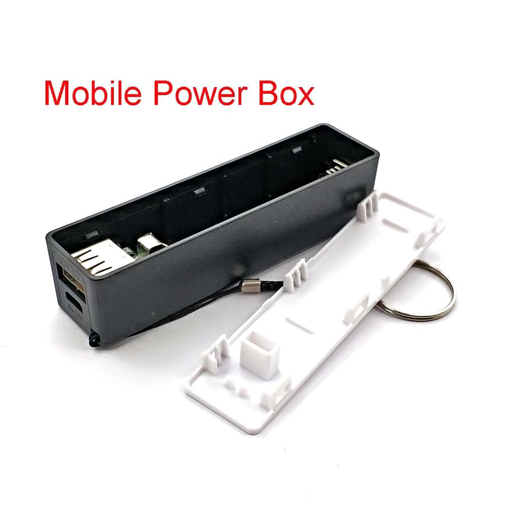 Usb Mobiele Power Bank Oplader Accu Case Diy Doos Voor 1X18650 Lithium Batterij Portable
