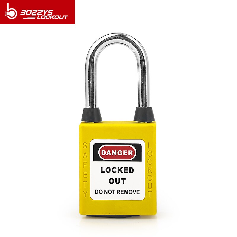 Bozzys Abs Lock Beveiliging Hangslot Techniek Lock Plastic Beugel Staal 38Mm Nylon Non Geleidende Veiligheid Hangslot Lock Out Tagout