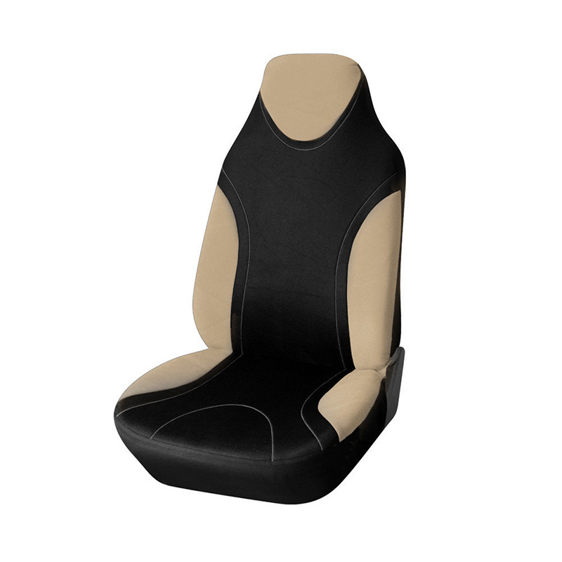 1pcs Multiple Car-style Airbag Compatibled Car Seat Cover Universal Fits Most Auto Interior Accessories Seat Covers Protection: Beige-7
