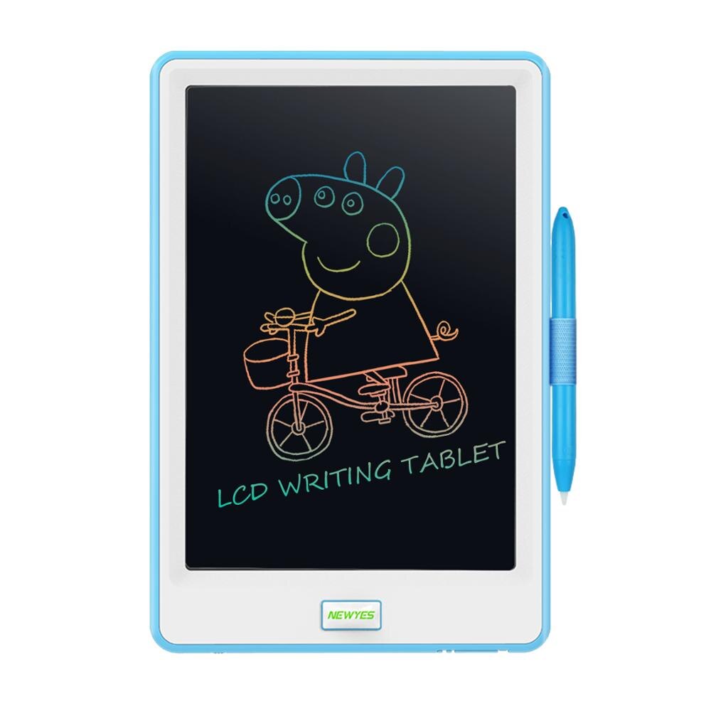 drawing tablet 10 inch lcd writing tablet electronics graphic tablet drawing pad Colorful Version with Lock Function Doodle: blue-white colors