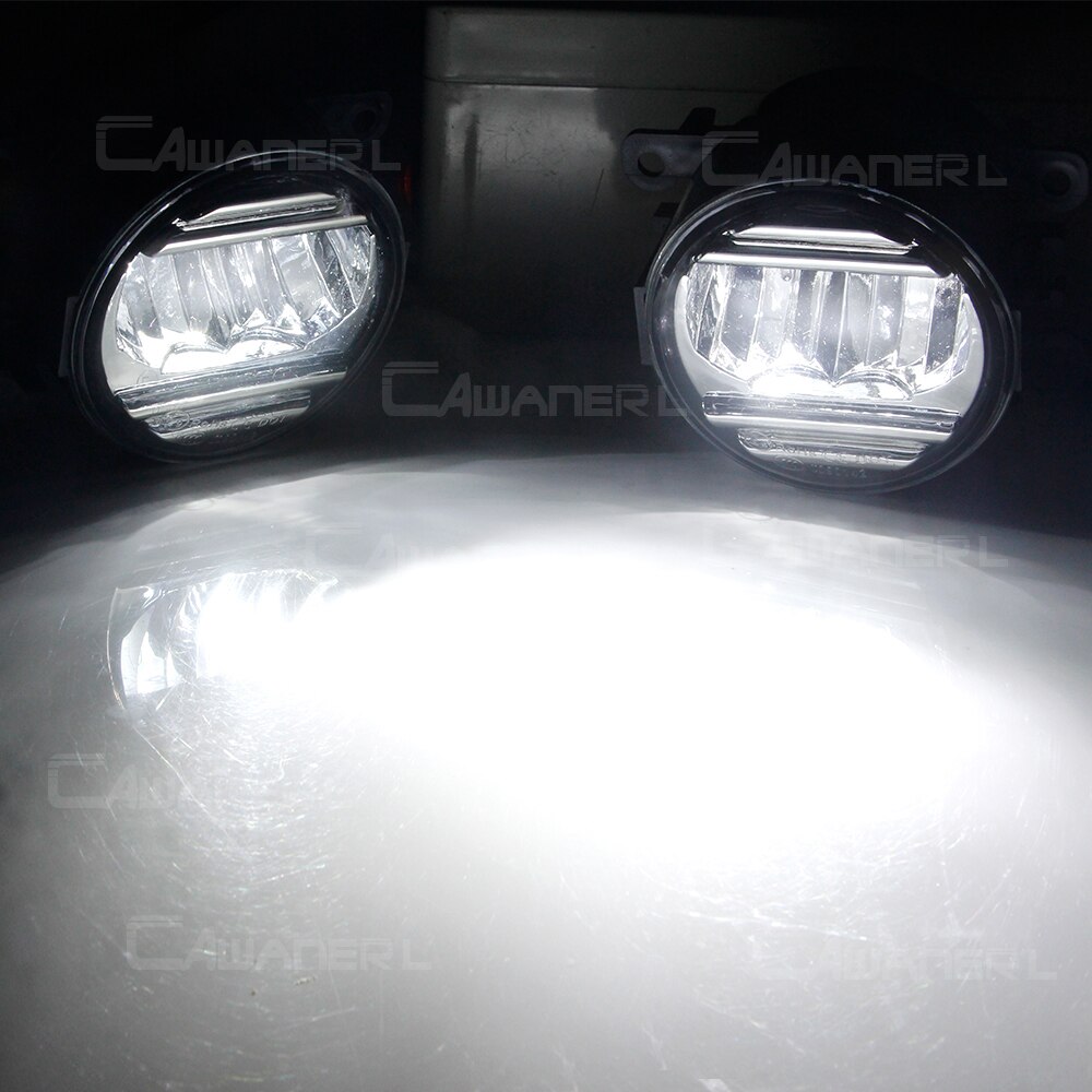 2 X Car Front Bumper LED Fog Light Assembly For Jaguar X-Type Xtype S-Type Stype XK XJ X358 30W Fog Daytime Running Lamp DRL 12V