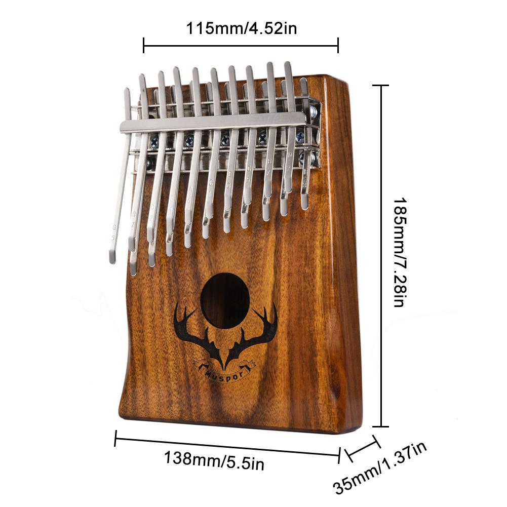 MOOZICA Kalimba Koa met 21 toetsen, massief houten bord, professionele MOOZICA Kalimba Koa met 21 toetsen, massief houten bord, professionele