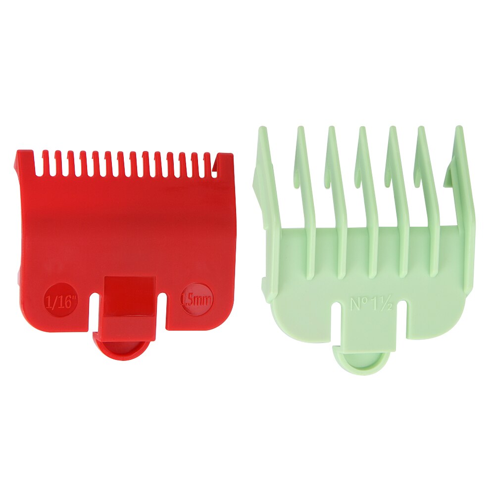2 stücke Professionelle Salon Guide Kamm 1,5mm 3mm Set Bunte Grenze Kamm Set für Elektrische Haar Trimmer Rasierer friseur Werkzeug