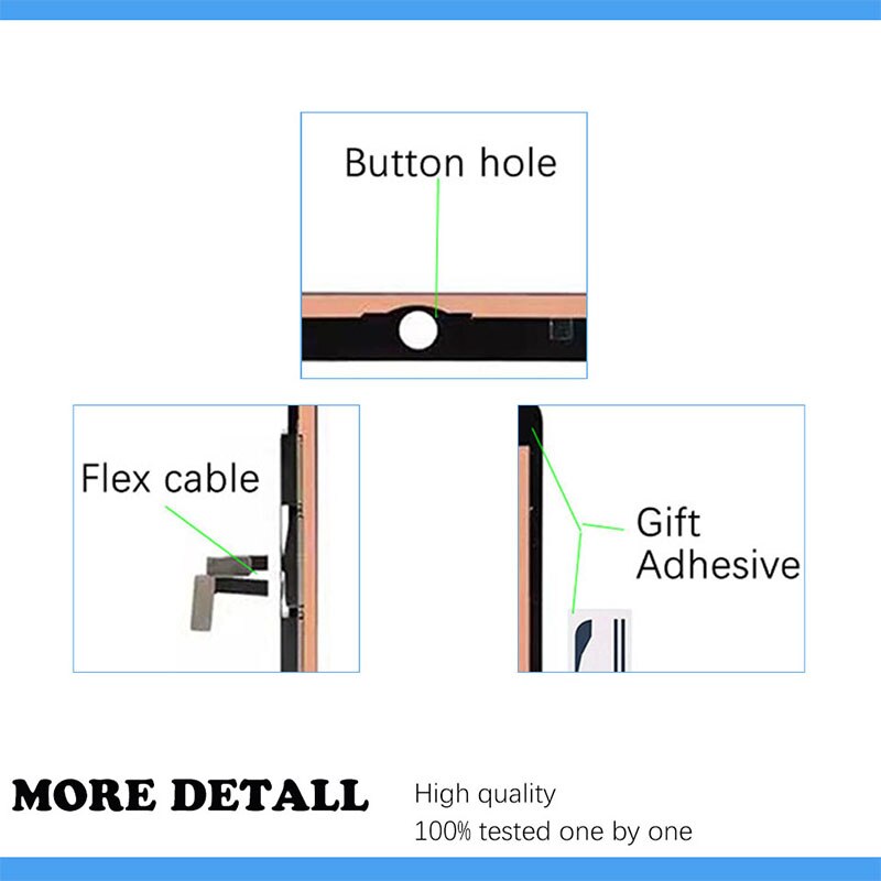 1Pcs Nieuw Voor Ipad 5th Ipad 9.7 Lcd Outer Touch Screen Digitizer Glas Touch Panel Vervanging a1822 A1823