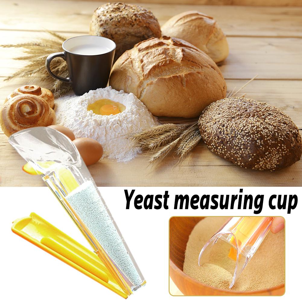 Yeast Measuring Cup Plastic Dry Yeast Special Cup With Sealing Clip Meter For Bread Select Scales Measure Tool