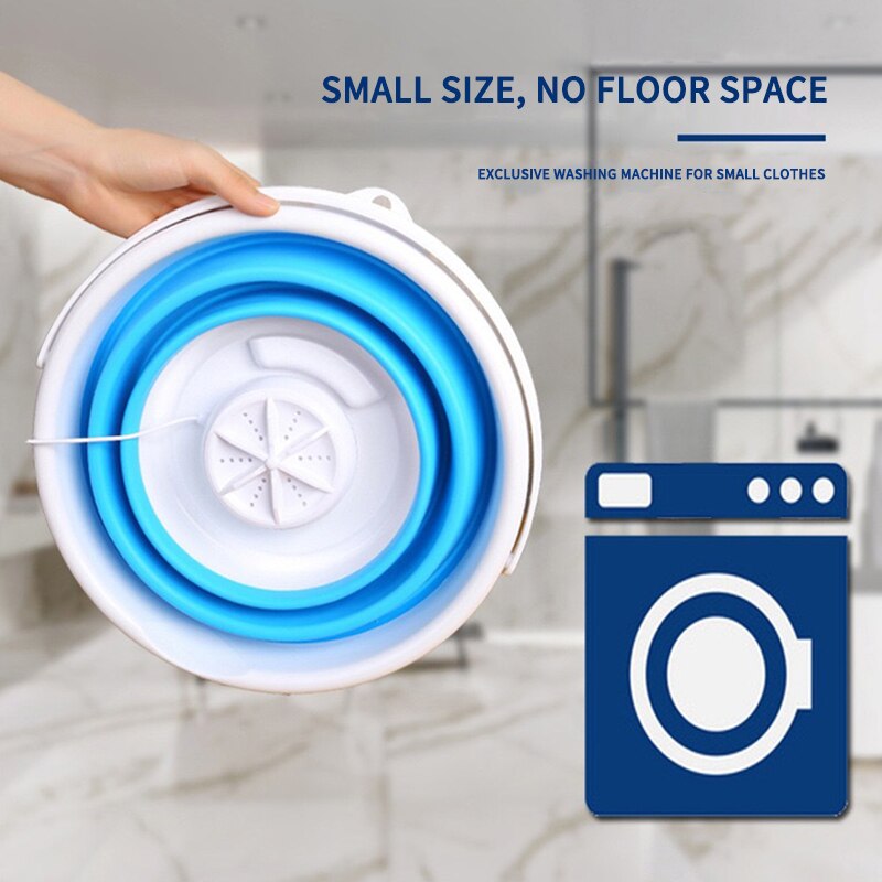 USB Folding Washing Machine 5V 1A Portable Laundry Machine lavadora portatil Mini Bucket Washing Machine For Dormitory Home