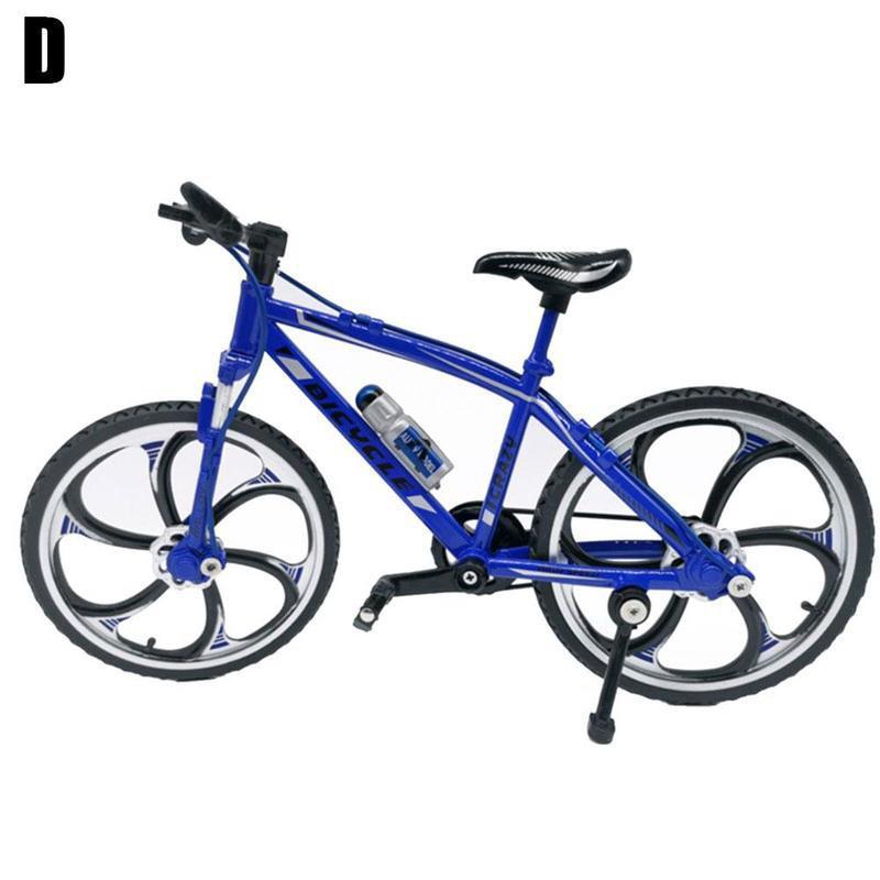 Mini vélo en alliage 1:10, modèle de vélo de montagne, doigt en métal, jouet de Collection pour enfants: D