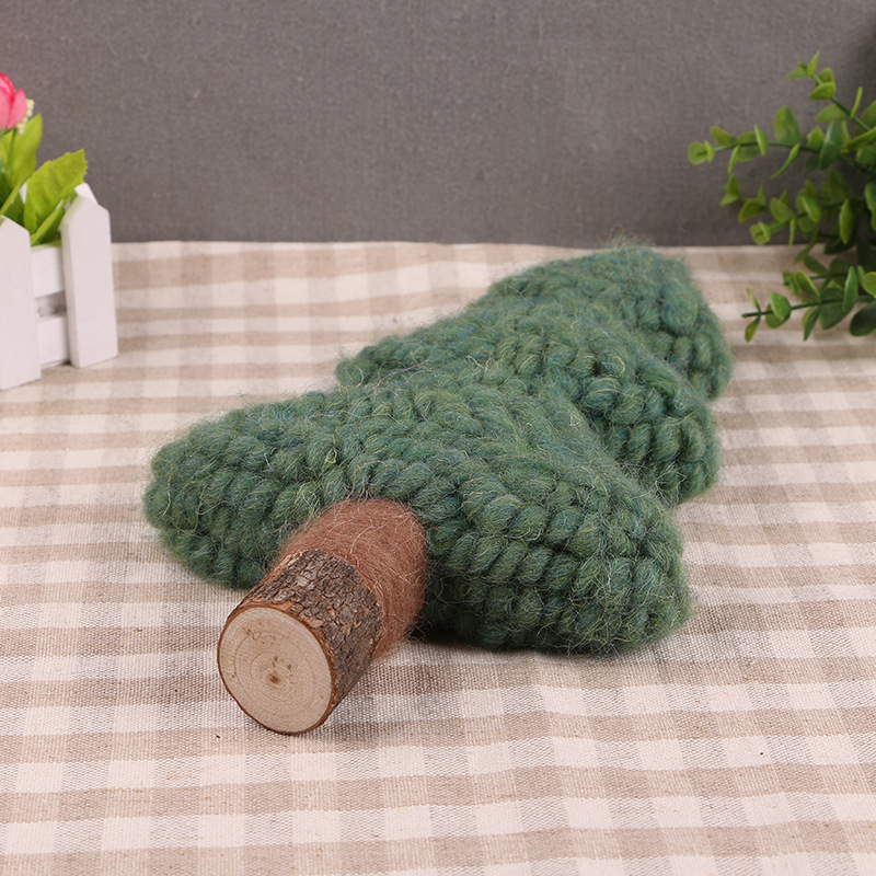 handmade wool felt ornaments Christmas tree crafts photography props ornaments wool felt yarn christmas tree