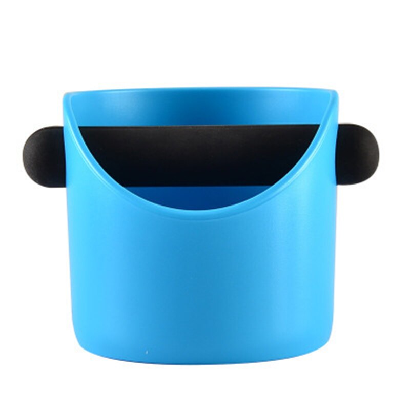 Coffee Grounds Box Ground Barrels Italian Coffee Knock Grounds Box Supporting Equipment Mini Coffee Grounds Container Ground: straight blue
