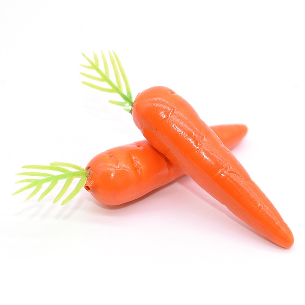 12 Pcs Mini Easter Carrots Foam Artificial Carrots Ornament Hanging Decorations For Home Kitchen Party Diy Crafts Decor