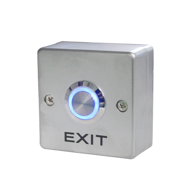 Panneau de commutateur à la maison de bouton poussoir de dégagement de sortie de porte rétro-éclairé par LED d'acier inoxydable partie du système de contrôle d'accès